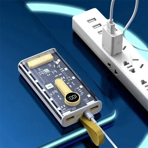 Original Transparent Power Bank 66W Battery