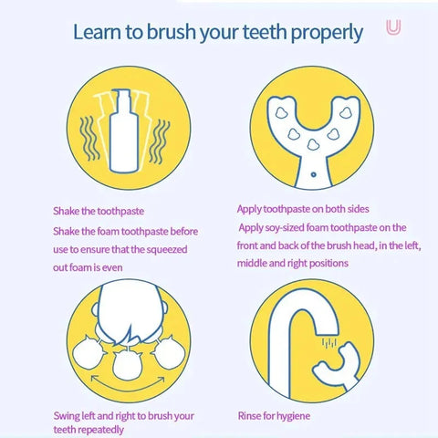U-Shape Toothbrush For Kids