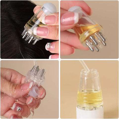 Hair Oil Applicator | Scalp Massager Applicator