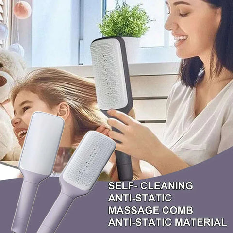 Self Cleaning Hair Brush Comb